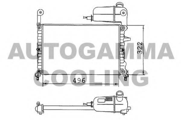 Теплообменник 100308 AUTOGAMMA