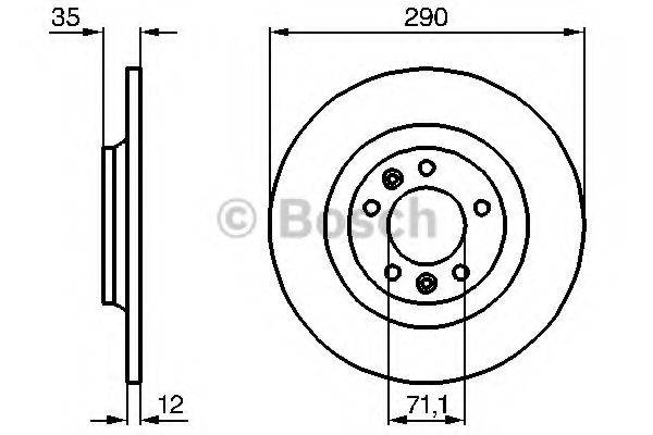 Тормозной диск 08.8682.75 BREMBO