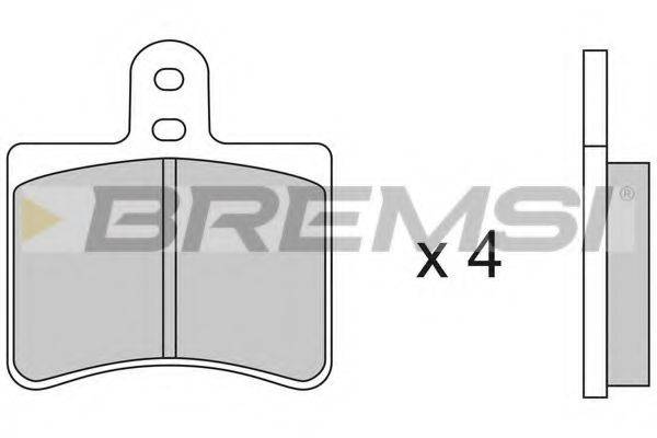 Комплект тормозных колодок BP2101 BREMSI