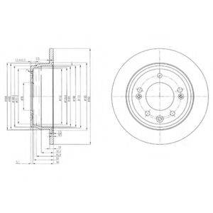 Тормозной диск BG4082 DELPHI