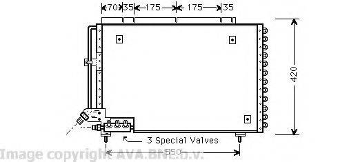 Конденсатор, кондиционер VO5082 AVA QUALITY COOLING