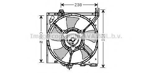 Вентилятор, охлаждение двигателя DN7520 PRASCO