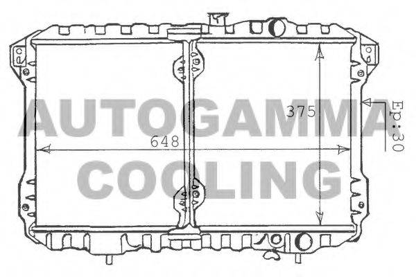 Теплообменник 100584 AUTOGAMMA