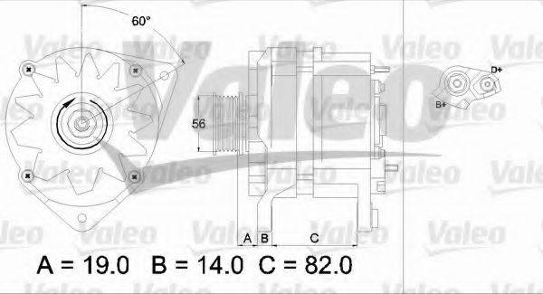 Генератор 437123 VALEO