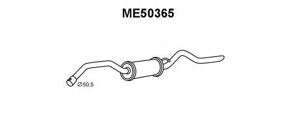 Глушитель выхлопных газов конечный ME50365 VENEPORTE