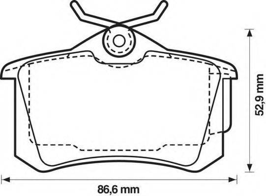 Комплект тормозных колодок, дисковый тормоз 301180 VALEO