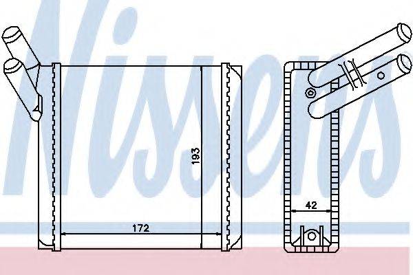 Теплообменник, отопление салона 71170 NISSENS