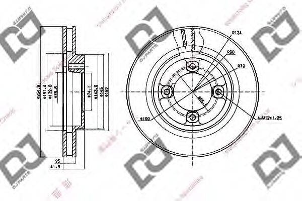 Тормозной диск BD2028 DJ PARTS