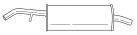 Глушитель выхлопных газов конечный