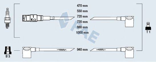 Комплект проводов зажигания 85050 FAE