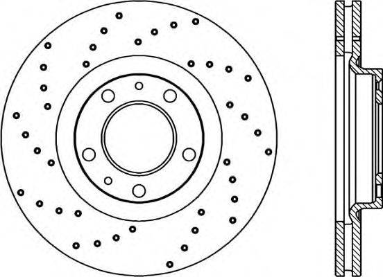 Тормозной диск BDRS1898.25 OPEN PARTS