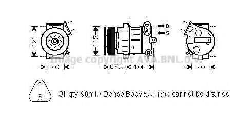 Компрессор FTK331 AVA QUALITY COOLING