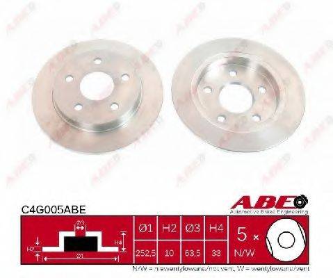 Тормозной диск задний C4G005ABE ABE