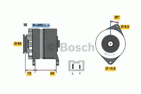 Генератор 0 986 034 821 BOSCH