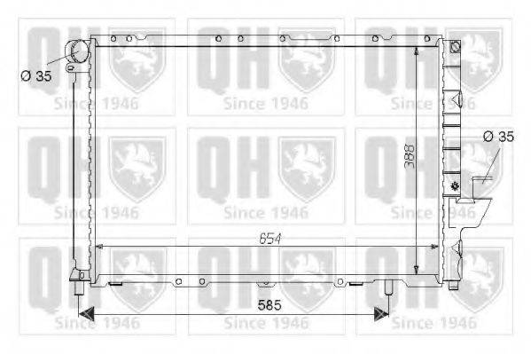 Теплообменник QER1520 QUINTON HAZELL