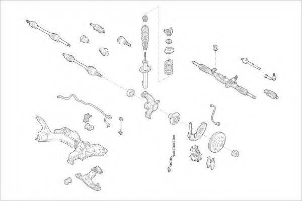 Подвеска колеса FORD-14486-F DELPHI