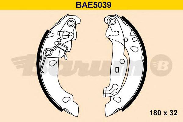Комплект тормозных колодок BAE5039 BARUM