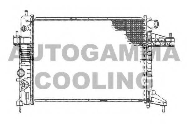 Радиатор, охлаждение двигателя 102850 AUTOGAMMA