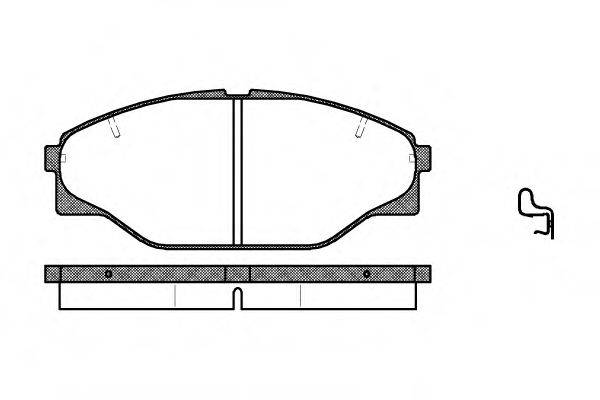 Комплект тормозных колодок P2143.04 WOKING