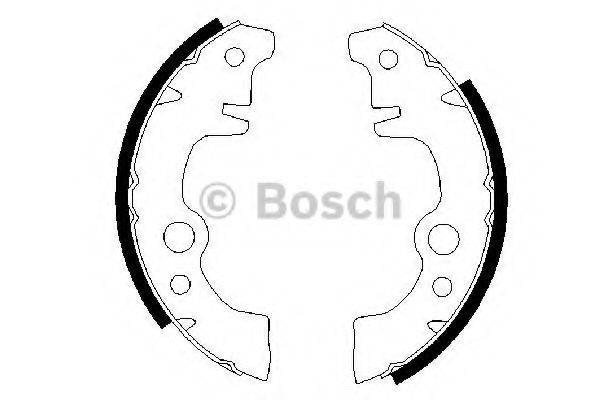 Комплект тормозных колодок 0 986 487 283 BOSCH