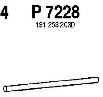 Труба выхлопного газа P7228 FENNO