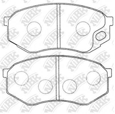 Комплект тормозных колодок PN3349 NiBK