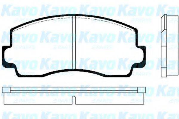 Комплект тормозных колодок, дисковый тормоз BP-5512 KAVO PARTS