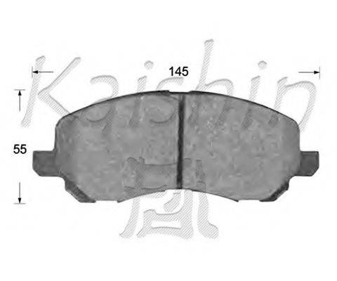 Комплект тормозных колодок, дисковый тормоз FK6108 KAISHIN