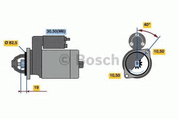 Стартер 0 986 024 090 BOSCH