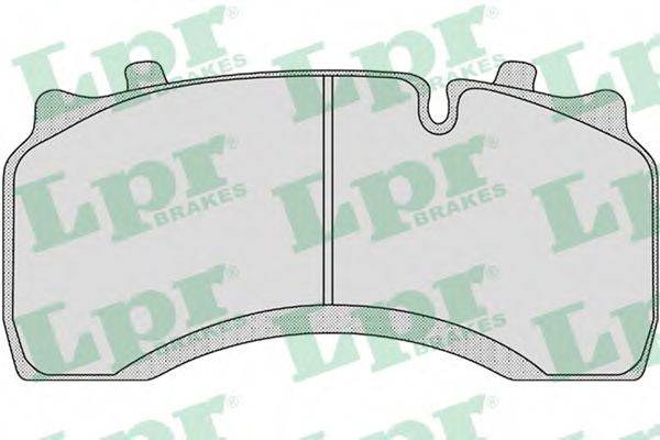 Комплект тормозных колодок, дисковый тормоз 05P1184 LPR