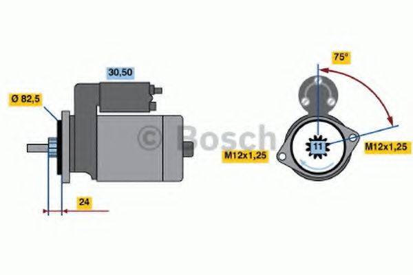 Стартер 0 986 013 991 BOSCH