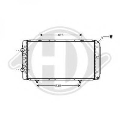 Радиатор, охлаждение двигателя 8348305 DIEDERICHS
