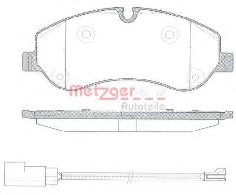 Комплект тормозных колодок 1520.02 METZGER