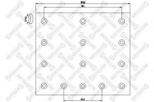 Комплект колодки тормозной накладки 85-01101-SX STELLOX