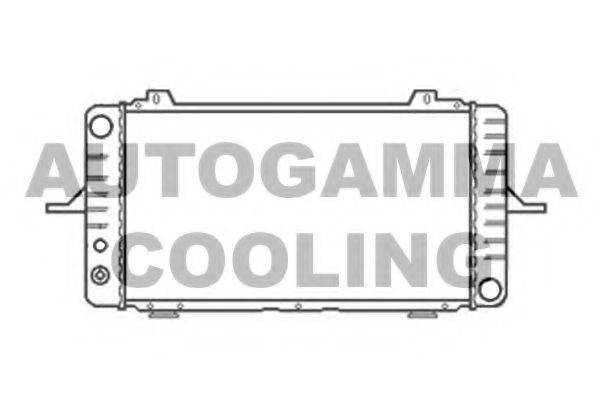 Радиатор, охлаждение двигателя 104145 AUTOGAMMA
