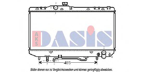 Радиатор, охлаждение двигателя 211560N AKS DASIS