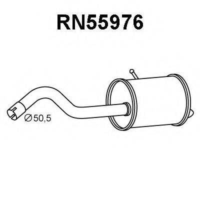 Глушитель выхлопных газов конечный RN55976 VENEPORTE