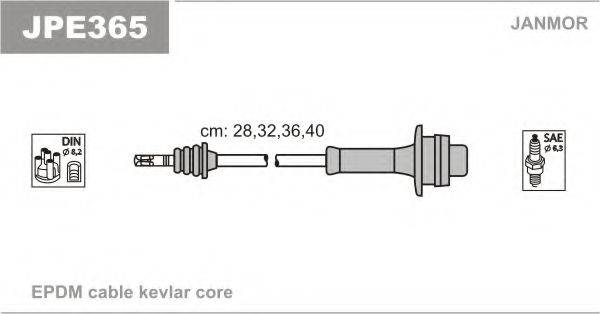 Комплект проводов зажигания JPE365 JANMOR