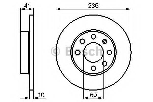 Тормозной диск 0 986 478 080 BOSCH