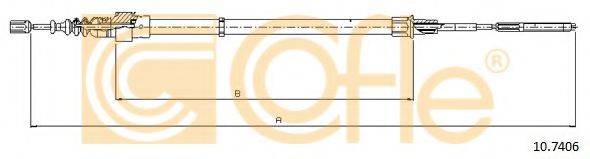 Трос, стояночная тормозная система 10.7406 COFLE