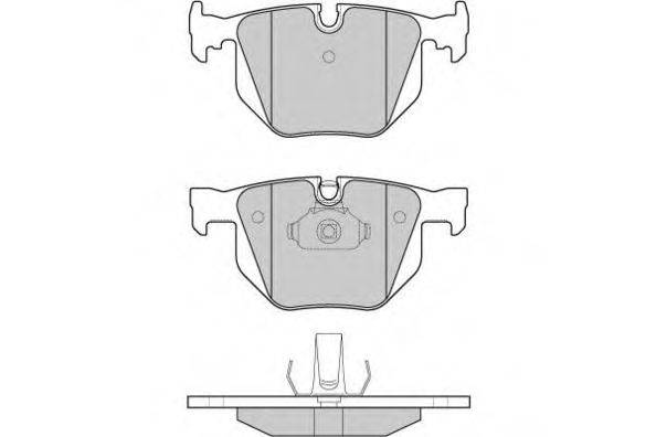 Комплект тормозных колодок, дисковый тормоз 12-1102 E.T.F.