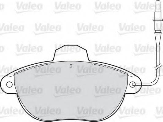 Комплект тормозных колодок 540746 VALEO