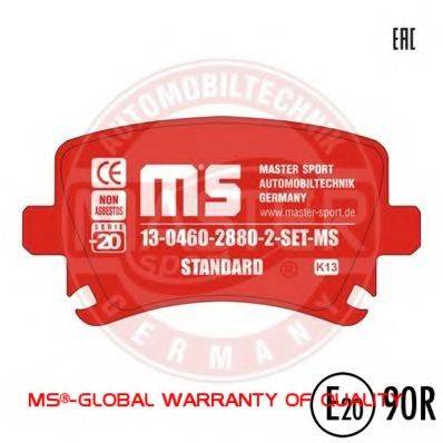 Комплект тормозных колодок, дисковый тормоз 13046028802-SET-MS MASTER-SPORT