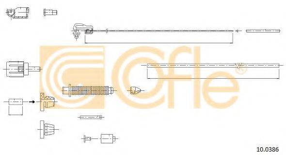Трос 10.0386 COFLE