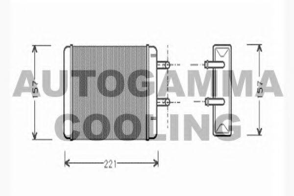 Теплообменник, отопление салона 104765 AUTOGAMMA