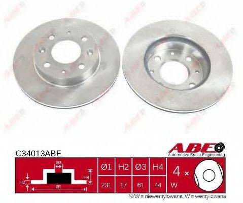 Тормозной диск передний C34013ABE ABE