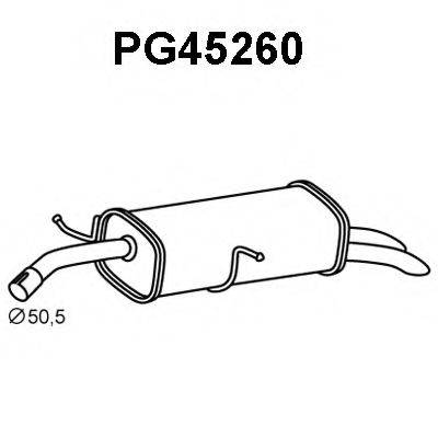 Глушитель выхлопных газов конечный PG45260 VENEPORTE