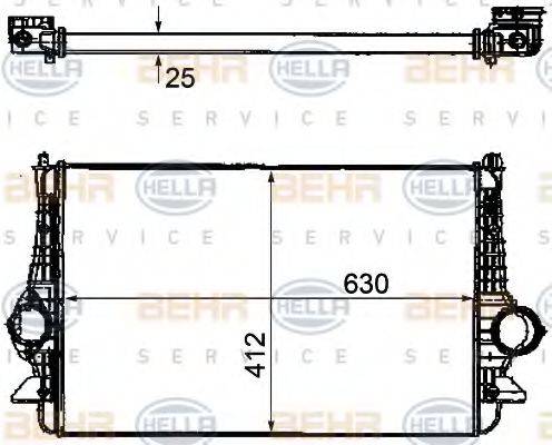 Интеркулер 8ML 376 746-571 HELLA