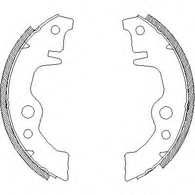 Комплект тормозных колодок Z4011.00 WOKING
