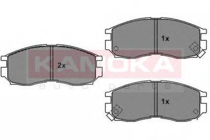 Комплект тормозных колодок, дисковый тормоз JQ1011528 KAMOKA